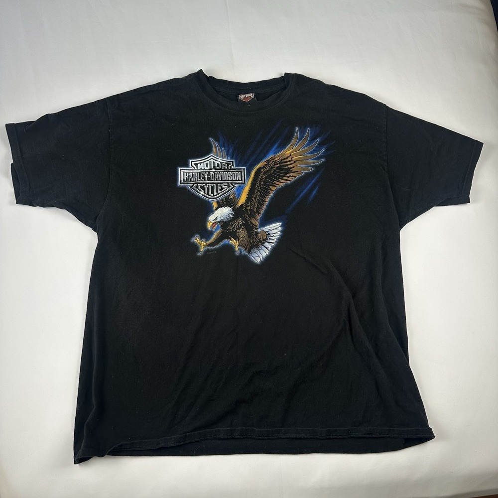 Harley Davidson Shirt 2XL Nutter Fort West Virginia Mountaineers Bald Eagle